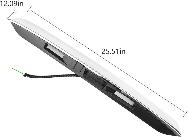 Dexonu Rear Tailgate Chrome Handle Garnish Finisher Molding Compatible with Nissan Pathfinder 20132019 Replaces 908103KA0A Rear Liftgate Handle Without Camera - Image 4