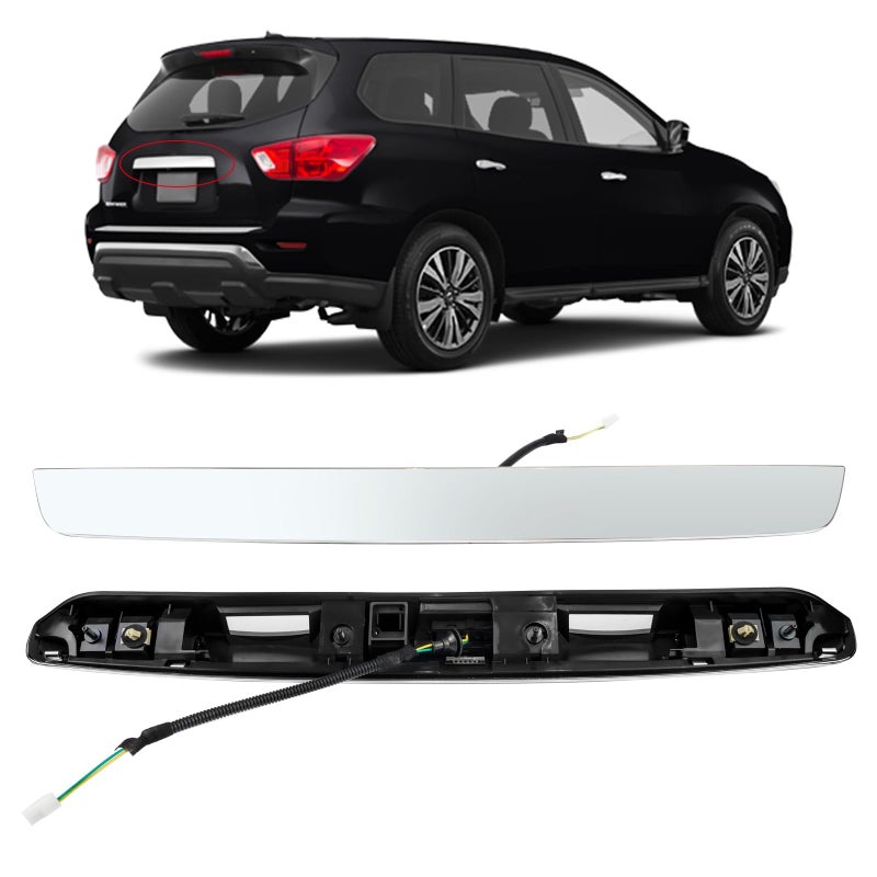 Dexonu Rear Tailgate Chrome Handle Garnish Finisher Molding Compatible with Nissan Pathfinder 20132019 Replaces 908103KA0A Rear Liftgate Handle Without Camera - Image 2