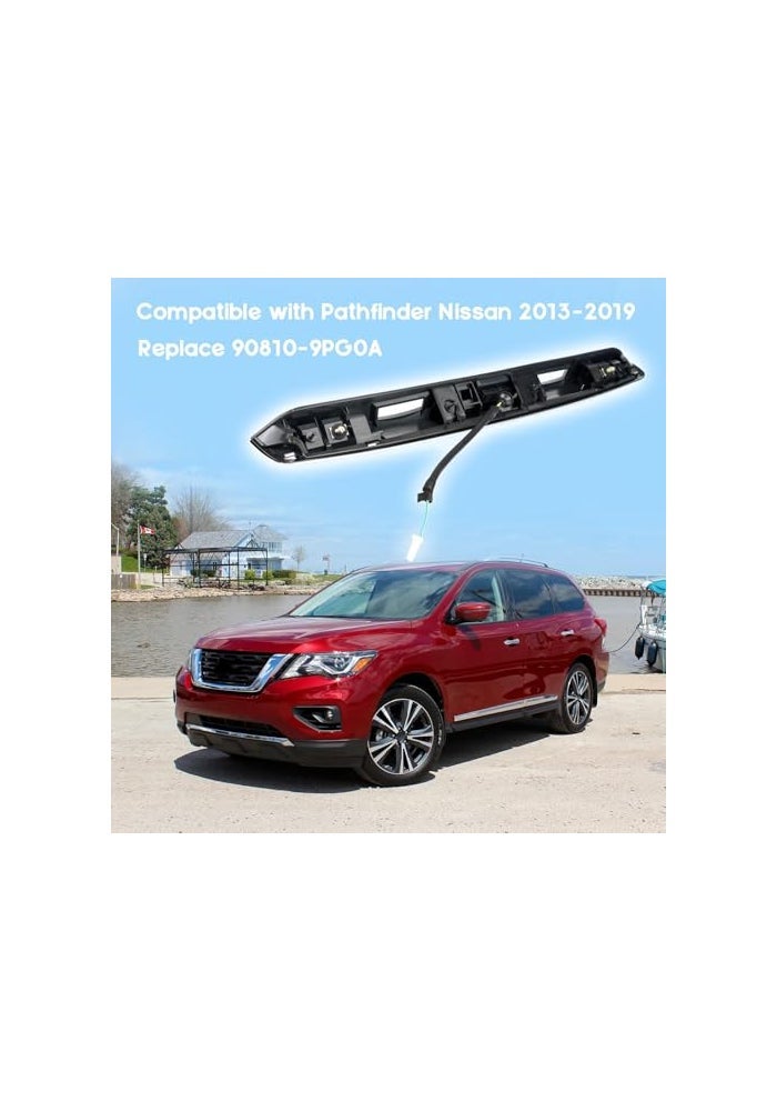 Dexonu Rear Tailgate Chrome Handle Garnish Finisher Molding Compatible with Nissan Pathfinder 20132019 Replaces 908103KA0A Rear Liftgate Handle Without Camera - Image 3
