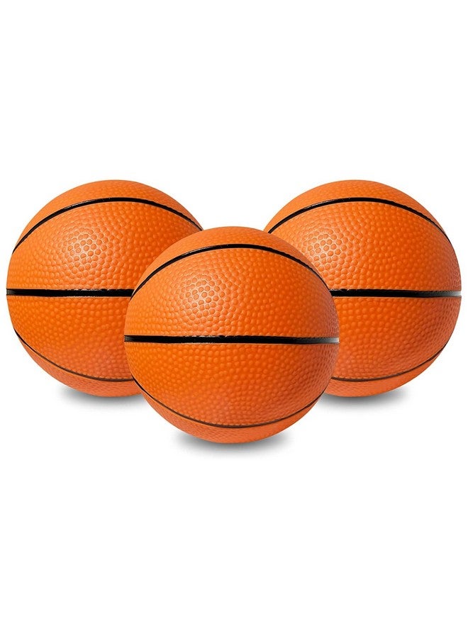 Botabee 5-Inch Mini Basketball Balls Set of 3 - Ideally Sized for Boys, Toddlers, and Mini Hoop Enthusiasts - Versatile for Indoor or Outdoor Play - Exciting Toy for Endless Games - Orange and Black - Image 1
