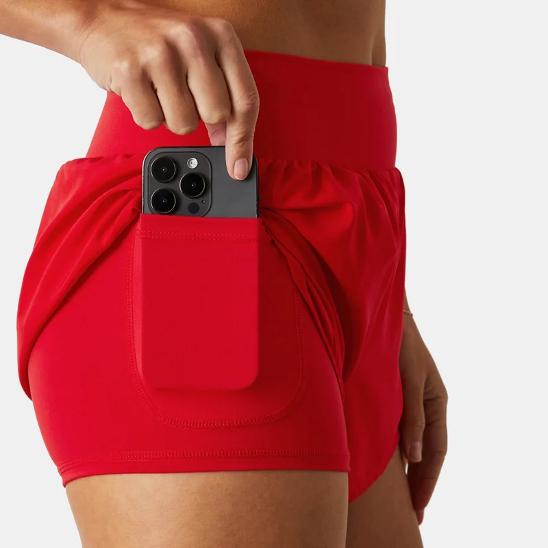 Fabletics Red Women's Sun Chaser Shorts for Women | Best Price UAE