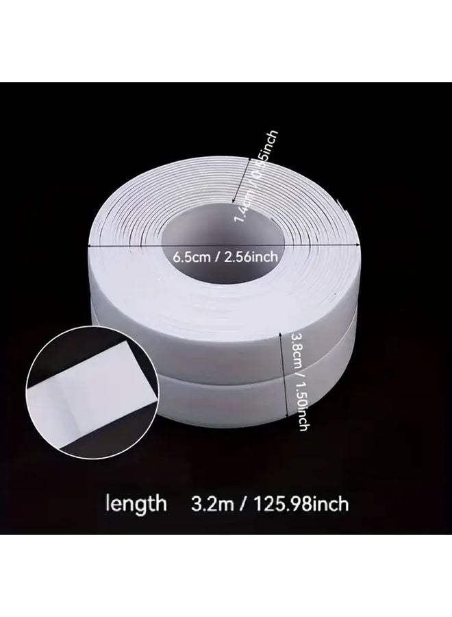 1 بوصة شريط مانع للتسرب ذاتي اللصق مقاوم للماء ومضاد للرطوبة لحوض الحمام والمطبخ - Image 3