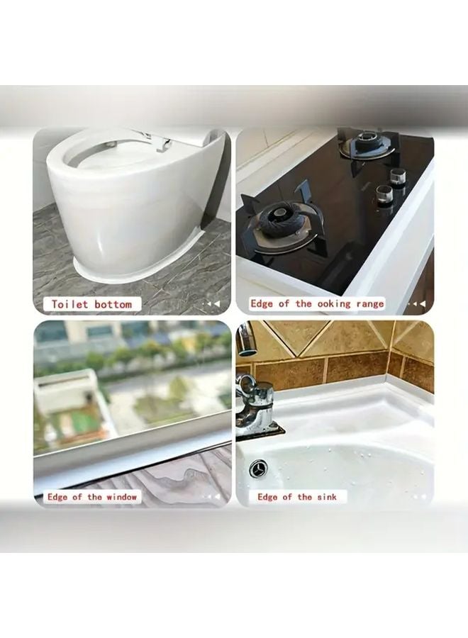 1 بوصة شريط مانع للتسرب ذاتي اللصق مقاوم للماء ومضاد للرطوبة لحوض الحمام والمطبخ - Image 4