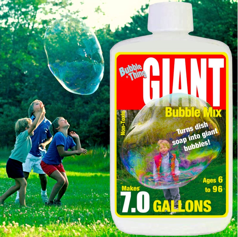 BUBBLE-THING BUBBLETHING Giant Bubbles Mix Refills Giant Bubble Wands, Toys, Makers | Concentrate Makes 7.0 Gallons Giant Bubble Solution Fun for Kids, Adults Ages 6 to 96 - Image 1