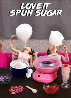 ELTRAZONE Pink Cotton Candy Maker – Non-Stick, Easy-to-Clean, Quiet Home Machine  - Image 2