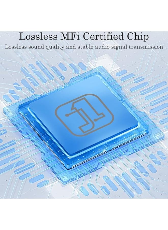 Usb C To Lightning Audio Adapter Lightning Female To Type C Converter Usb C Male To Lightning Female Hifi Audio For Iphone 15 Series Ipad Macbook And More Other Type C Devices White
