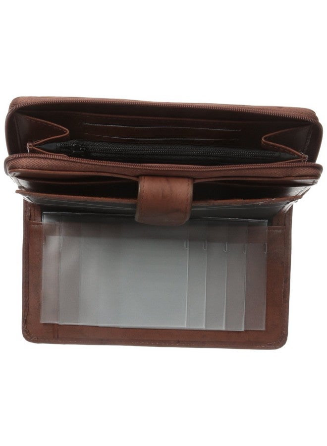 Buxton Women'S Heiress Checkbook Wallet Mahogany One Size - Image 4