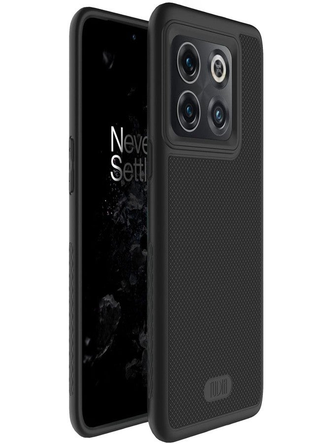 توديا جراب TUDIA DualShield مصمم خصيصًا لجراب OnePlus 10T 5G، [MergeGrip] حماية مزدوجة الطبقات رفيعة مقاومة للصدمات بمواصفات عسكرية لجراب OnePlus 10T 5G (أسود مطفي) - Image 1