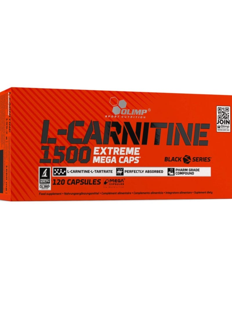 Olimp L-Carnitine 1500 Extreme Mega Caps 120 Capsules