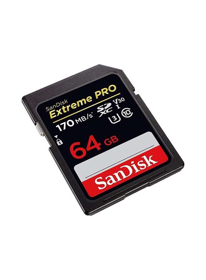 Extreme PRO SDXC Memory Card Up to 170MB/s, UHS-I, Class 10 64.0 GB - Image 1