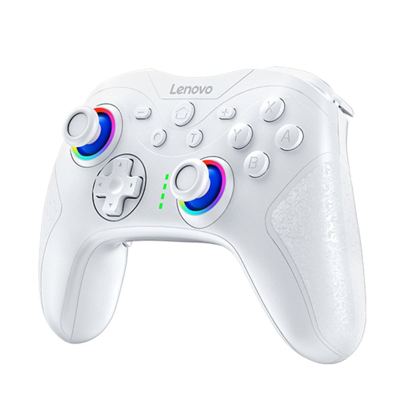 Wireless Gaming Controller: White, 600 mAh Battery, 6-Axis Somatosensory - Dual Shock Motors, Customizable Buttons for Multi-Platform PC, iOS, Android Gaming - Image 1