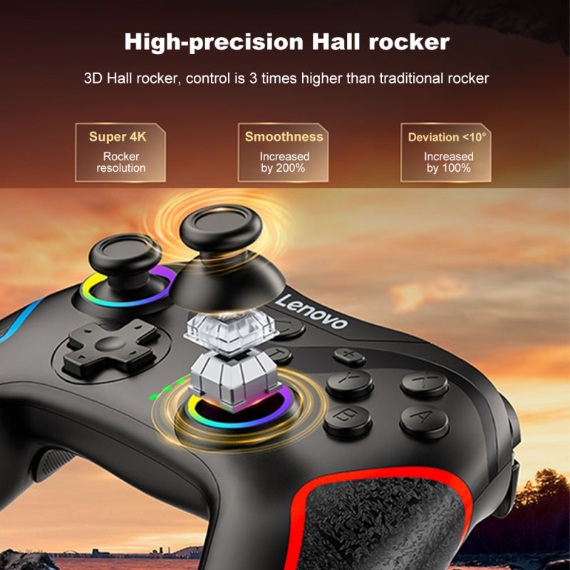 Wireless Gaming Controller: White, 600 mAh Battery, 6-Axis Somatosensory - Dual Shock Motors, Customizable Buttons for Multi-Platform PC, iOS, Android Gaming - Image 3