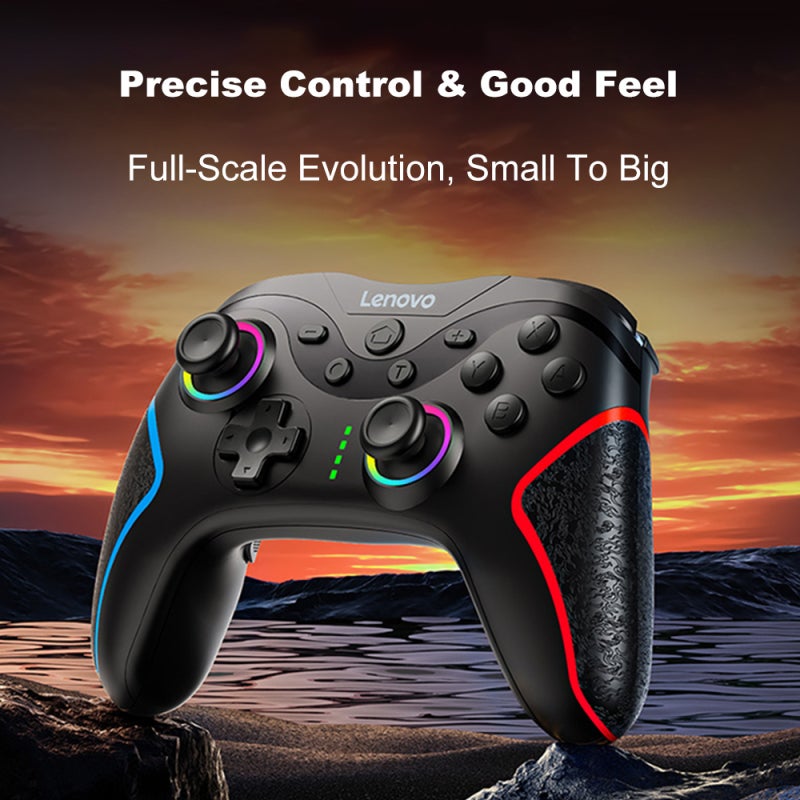 Wireless Gaming Controller: White, 600 mAh Battery, 6-Axis Somatosensory - Dual Shock Motors, Customizable Buttons for Multi-Platform PC, iOS, Android Gaming - Image 2