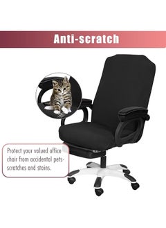 2 Pack Office Chair Cover Stretchable Desk Chair Cover Removable Computer Chair Cover For Office Chair With Zipper Universal Spandex Rotating Chair Cover Anti Dust Chair Slipcover Black - pzsku/ZC5D19795A8B23537195BZ/45/_/1740916145/5b8809e9-1faa-4611-a645-845c607311d4