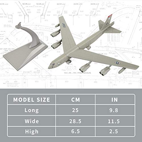 Lose Fun Park 1：200 Scale B-52 Military Airplane Model Diecast Planes Model Collection - Image 4