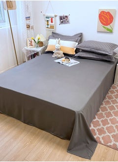 Sharpdo 4-piece Bedding Set Microfiber Soft Quilt Set With 1 Quilt Cover 1 Flat Sheet And 2 Pillowcases 2.2m Bed（220*240cm）  - Image 3
