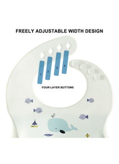 Muslin Tree 2-Piece Waterproof Silicone Baby Bibs  - Image 3