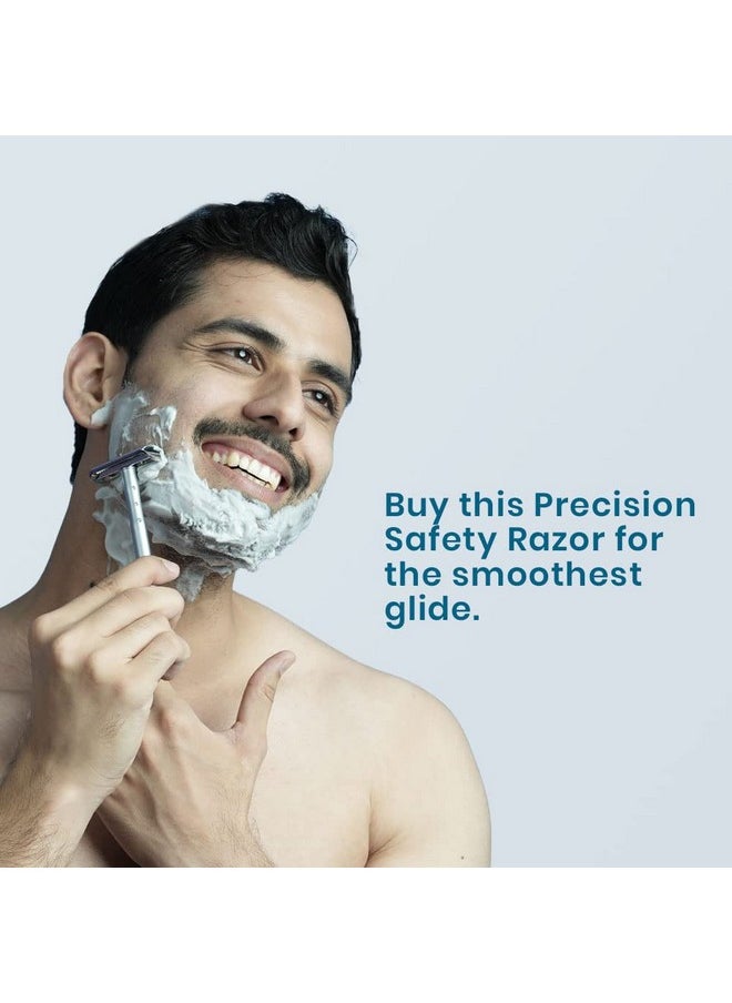 BOMBAY SHAVING COMPANY Bombay Shaving Co Silver Precision Safety Razor For Men | Gift Set For Men | Shaving Razor For Men | Gifts For Men  - Image 5