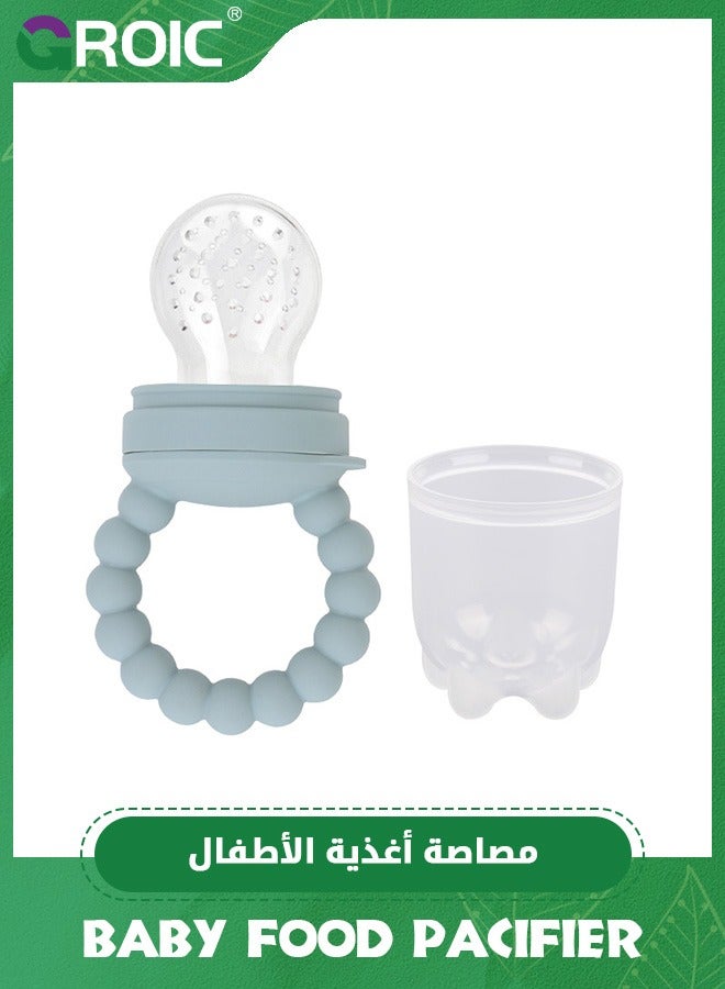 GROIC Baby Food Feeder/Fruit Feeder Pacifier Nibbler, BPA Free Infant Teether, Teething Toy (2-Pack with 3 Sizes Silicone Mesh),Baby Food Freezer Tray Storage Containers - Image 2