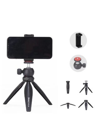 Foldable Portable Tripod MT-20 , Mini Desktop Stand for Phones, Digital Cameras, and DSLRs , Lightweight and Sturdy Design , Aluminum Ball Head Adjustable Height up to 7.5 inches , Supports up to 3 kg , Ideal for Travel, Video Shooting, Vlogging, and Mounting Smartphones and Cameras Anywhere with Stability and Flexibility , Equipped with a Universal Mobile Phone Holder for All Uses. - pzsku/ZC5D1DB5C64C98FFEF3DFZ/45/1750762026/eb2dd9a8-cb45-41b3-930e-03df96144818