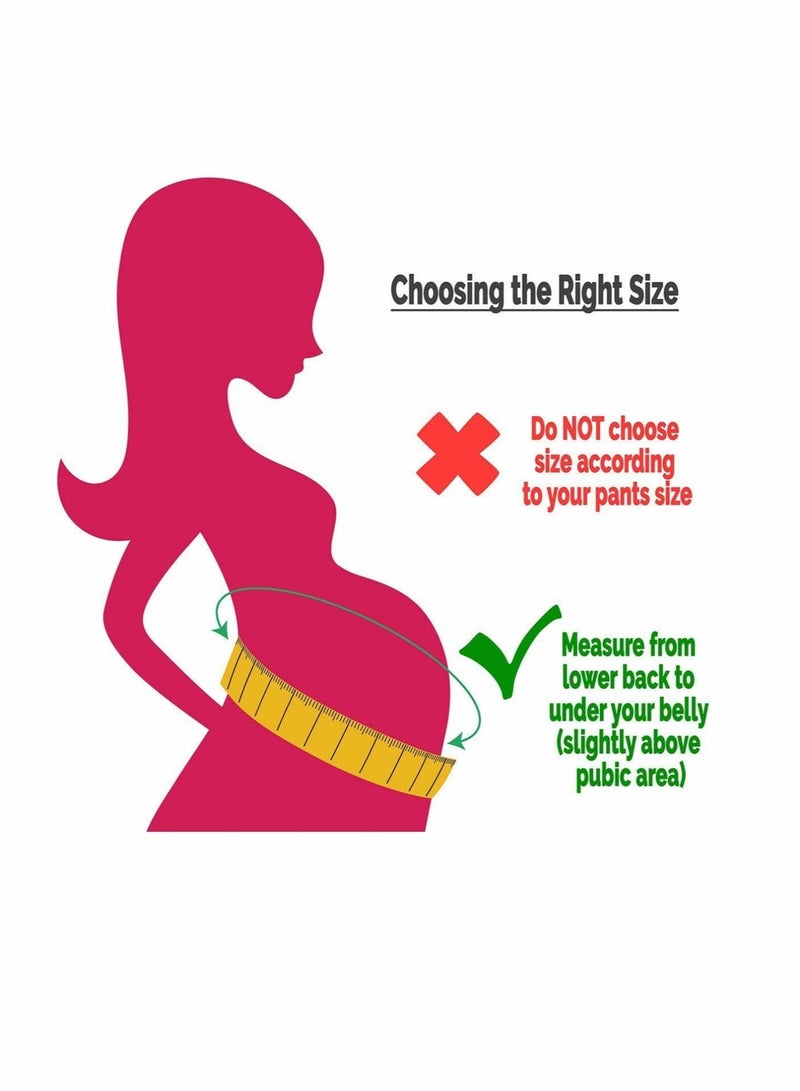 Maternity Belt, Pregnancy 3 in 1 Support Belt for Back/Pelvic/Hip Pain, Band Belly (L) - Image 2