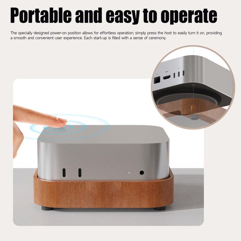 Wooden Desktop Stand Holder Mount for Projector Ventilation Filter Prevention - Image 4