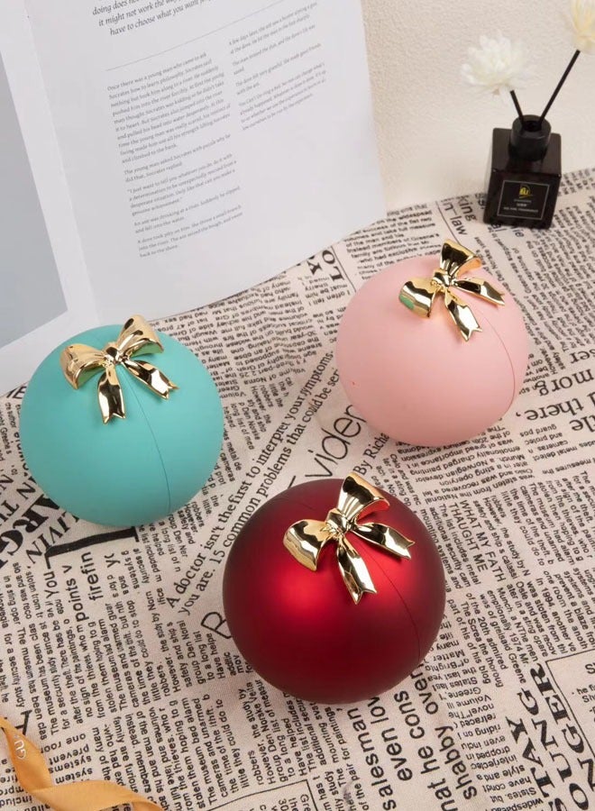 Spherical Double-open Gift Box With Bowknot - Image 4