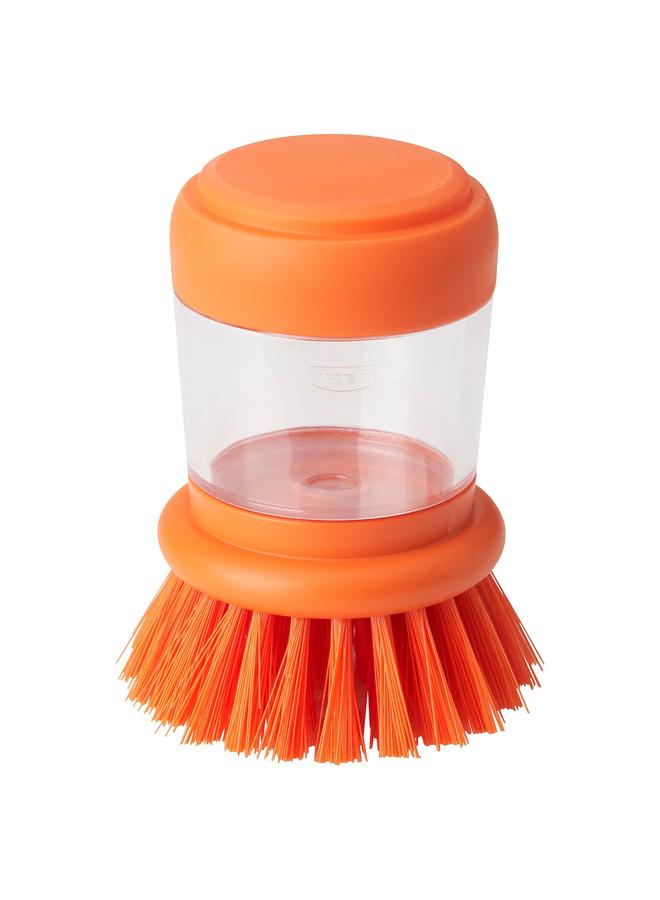 erorex Dish-washing brush with dispenser, bright orange - Image 1