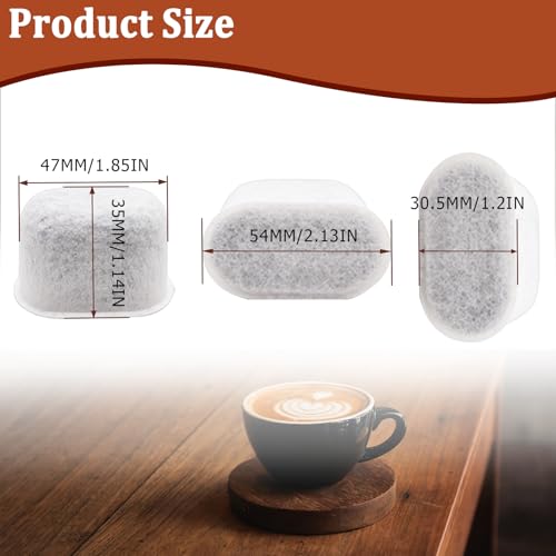 Seamaka 6 Pack Charcoal Water Filters Replacement for Breville Filters for Espresso Machine,Water Filters for Breville Espresso Machines Compatible with BWF100 - Image 2