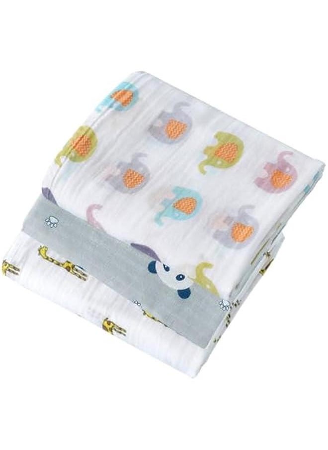 MIXDE Baby Swaddle Blanket, 3 Pack Muslin Blankets for Girls & Boys, Muslin Swaddle Blankets Neutral Receiving Blanket  - Image 1