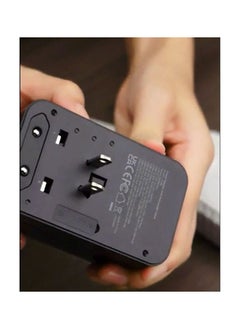 Lenyes LENYES LCH66 70W GaN Universal Travel Adapter with Dual USB & Type-C Fast Charging Ports, Built-in Type-C Cable  - Image 3