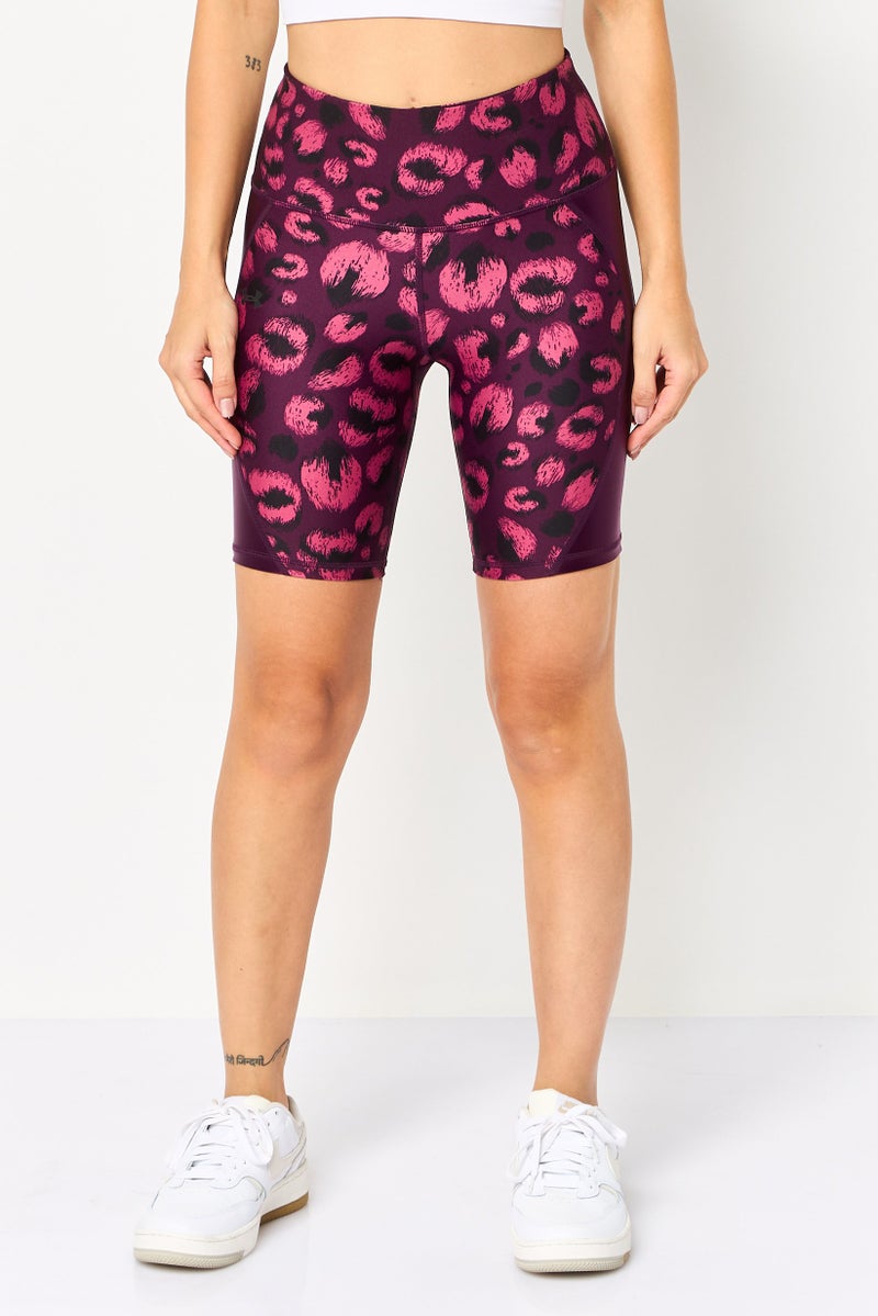 UNDER ARMOUR شورتات دراجات نسائية رياضية ملائمة من هيتجير شين، متعددة الألوان - Image 1