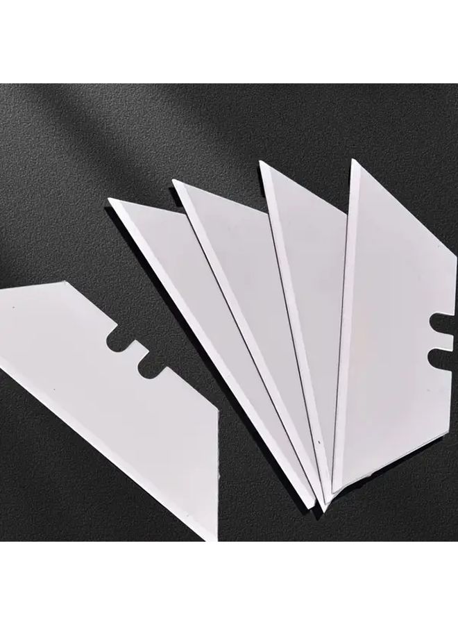 Heavy Duty Trapezoid Art Replacement Blades 30pcs Hardened Steel Manual Retractable Scraper Cutter - Image 2