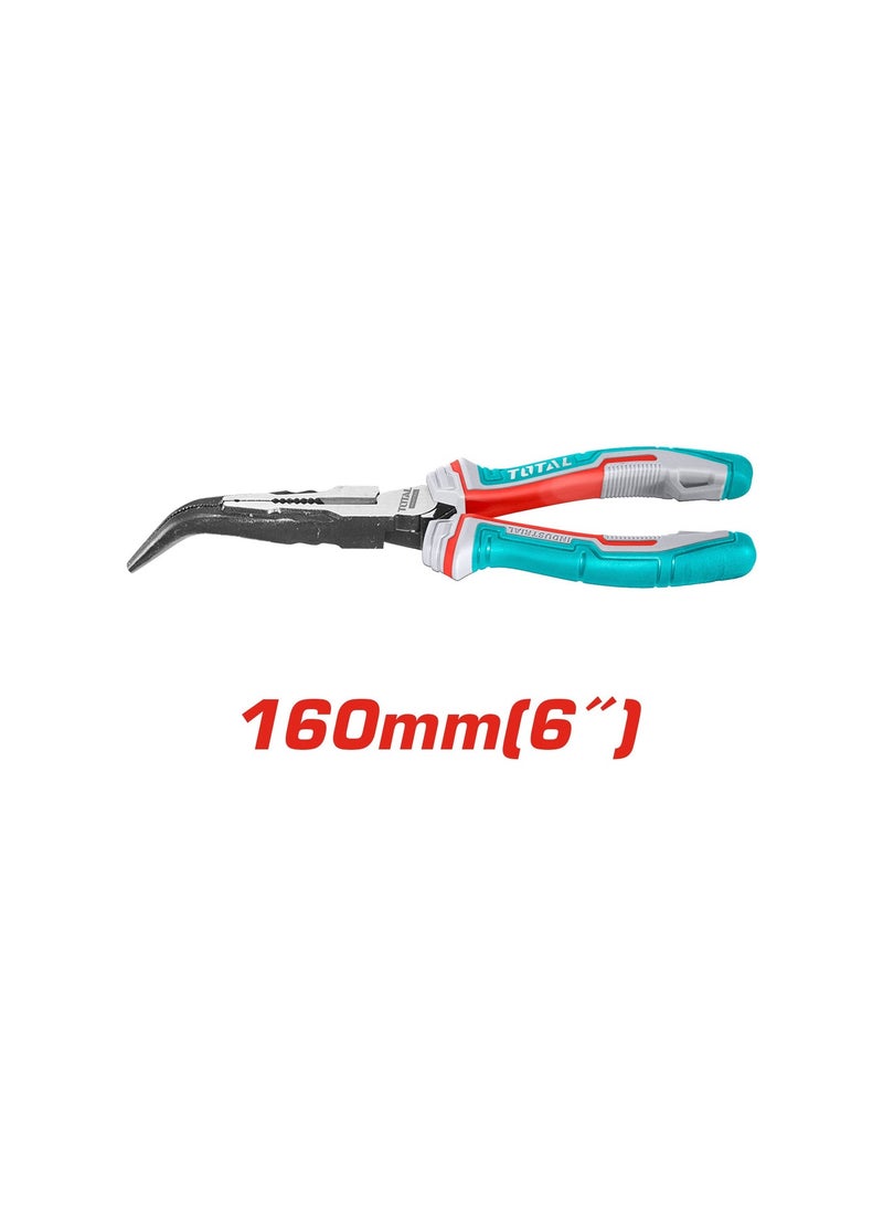 TOTAL 6" High Leverage Bent Nose Pliers - Image 2