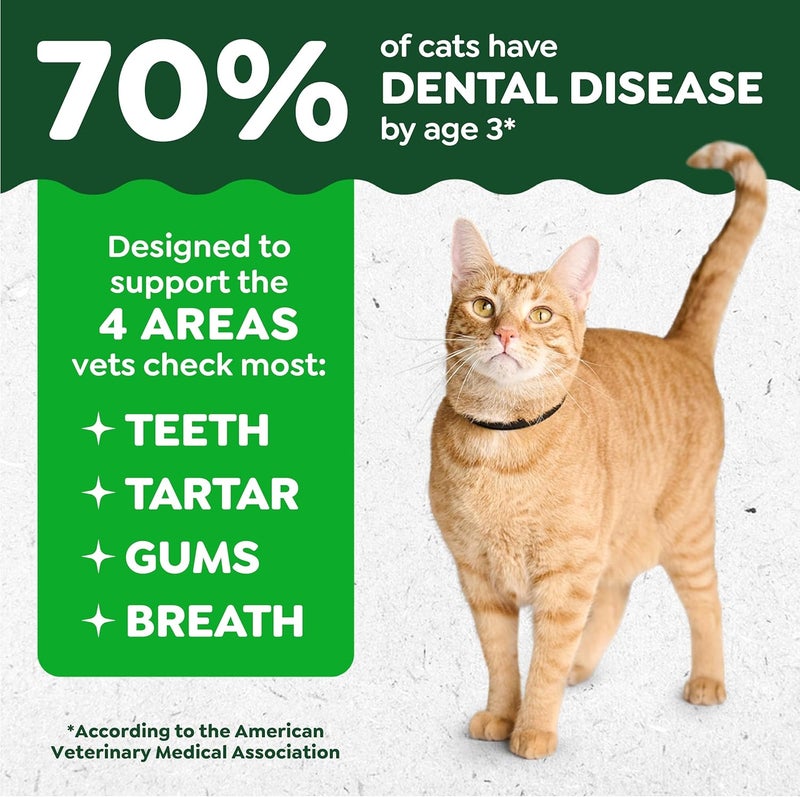 Greenies Feline Adult Dental Cat Treats, Tempting Tuna Flavor, 4.6 oz. Pack - Image 3