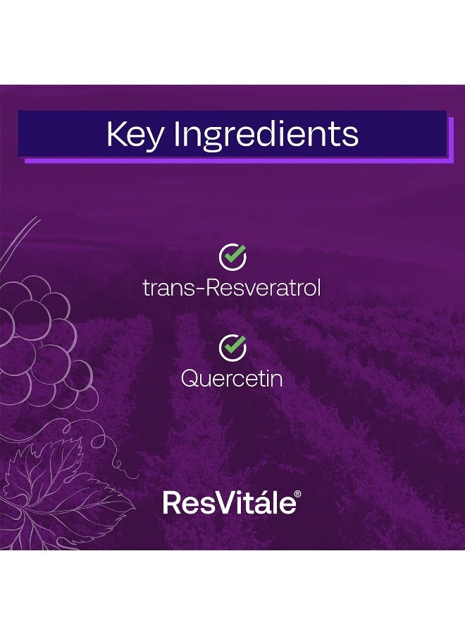 ResVitale Resveratrol 250 mg - Resveratrol Supplement for Men and Women - 120 Veggie Capsules - Image 3