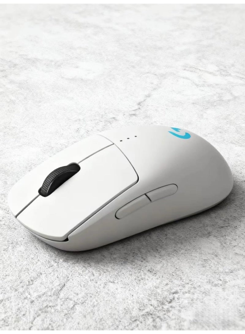 LOGITECH G PRO X SUPERLIGHT 2 LIGHTSPEED WIRELESS GAMING MOUSE, LIGHTWIGHT, LIGHTFORCE HYBRID SWITCH, HERO 2 SENSOR, 32,000 DPI, 5 PROGRAMMABLE BUTTONS, USB-C CHARGE Electricity, PC and Mac - White