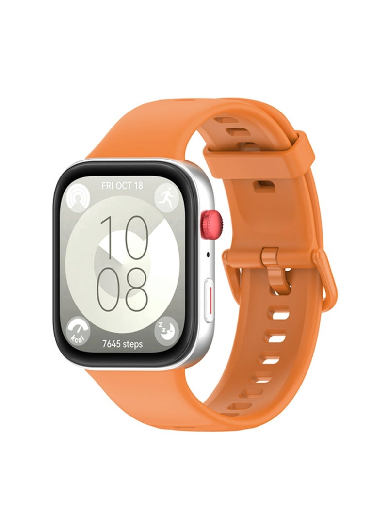 4 PCS Strap for HUAWEI Watch Fit4/Pro/ 3, Soft Silicone Replacement Band Breathable Adjustable Sport Wristband Straps - Image 5