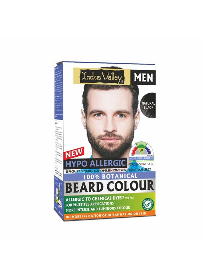 Indus Valley 100% botanical Hypo Allergic Beard Color for Men (Black) - Image 1