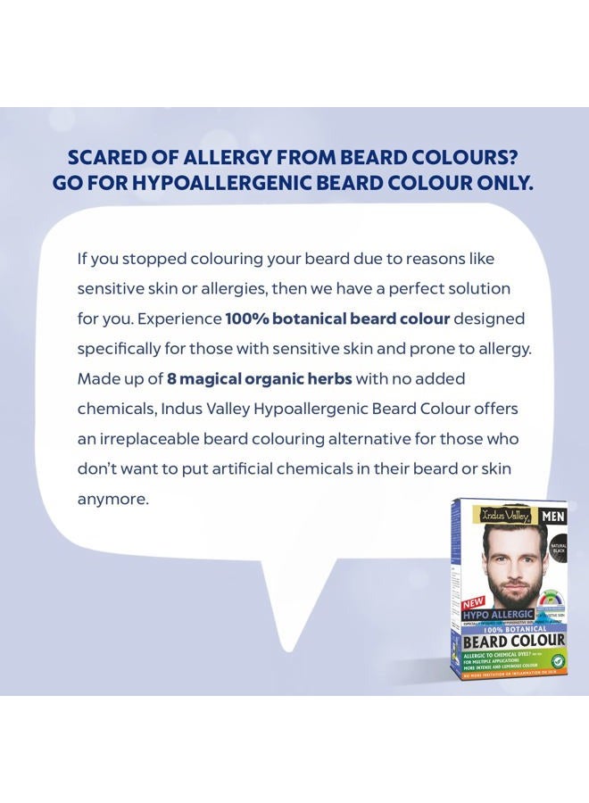 Indus Valley 100% botanical Hypo Allergic Beard Color for Men (Black) - Image 5