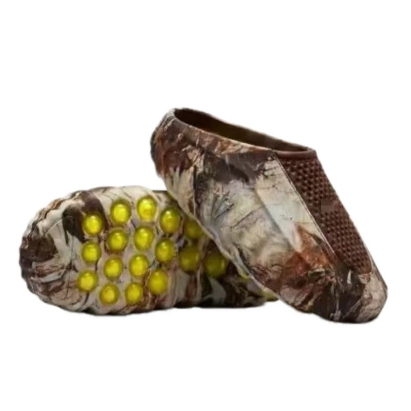MIND 001 Tech Foot Massage Comfort Slippers for Men and Women, Breathable Hollowed-Out Design, Casual Indoor Outdoor Slides