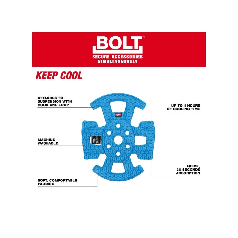 Milwaukee Electric - BOLTTRADE Safety Helmet Cooling Liner - Image 4