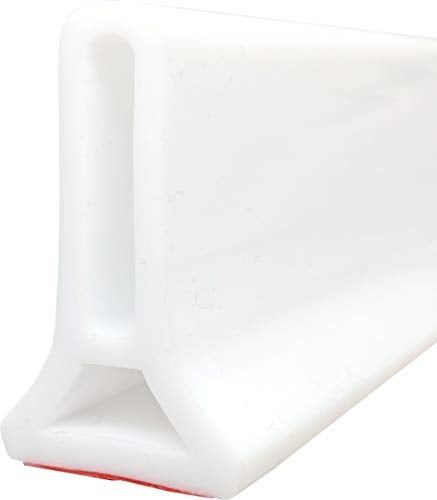 Ynotus 59Inch Collapsible Shower Threshold Water Dam 2" High Shower Barrier Water Stopper 2" Tall Shower Water Guard To Keep Water In Shower Dry And Wet Separation Bathroom Wheelchair Accessible - Image 1
