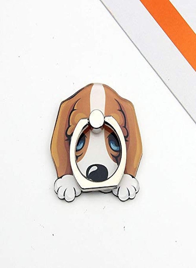 JCSMARTEC 4Pcs Phone Ring Holder Stand, Cute Dogs Cats Animal 360 Rotation Finger Ring Grip Kickstand Mount for Cellphones and Tablets (Dogs Ring) - Image 3