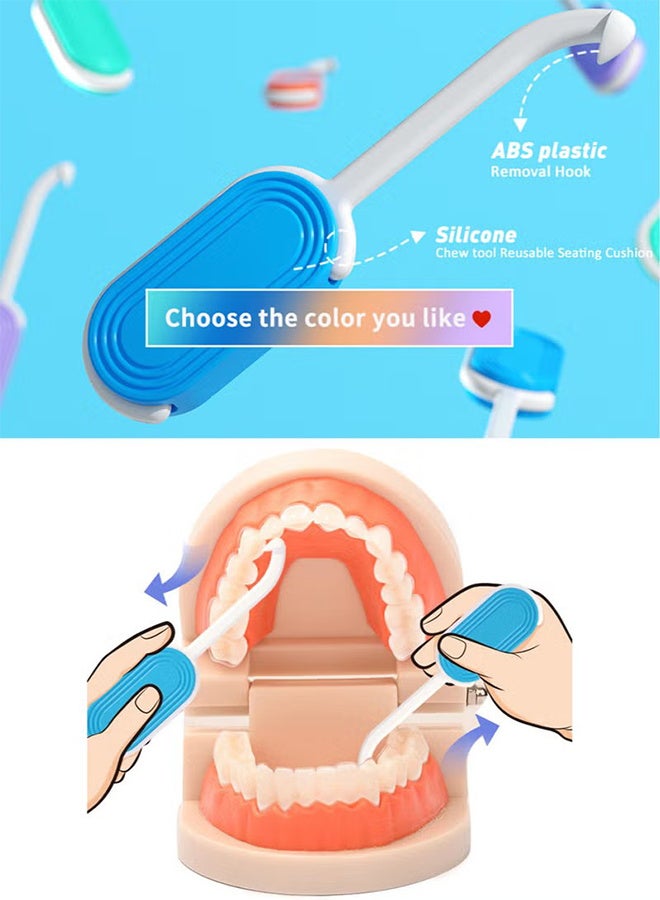 4PCS 2-in-1 أداة إزالة المحاذاة و Chewies للأسنان القابلة للإزالة غير مرئية، ملحقات تفكيك العناية بالفم - Image 3