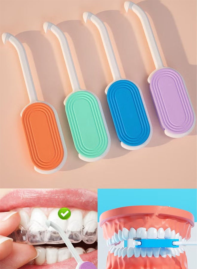 4PCS 2-in-1 أداة إزالة المحاذاة و Chewies للأسنان القابلة للإزالة غير مرئية، ملحقات تفكيك العناية بالفم - Image 1