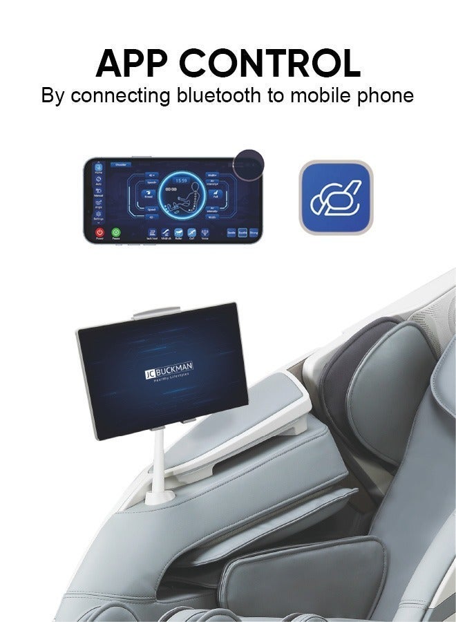 JC Buckman GloryUs Premium Full Body Massage Chair – Luxury Electric Recliner, Zero Gravity Massage Chair, 3D Deep Tissue Shiatsu Massage, Heat Therapy, SL Track System, Smart Auto Programs, Home Wellness Relaxation Chair for Pain Relief & Stress Recovery - Image 3