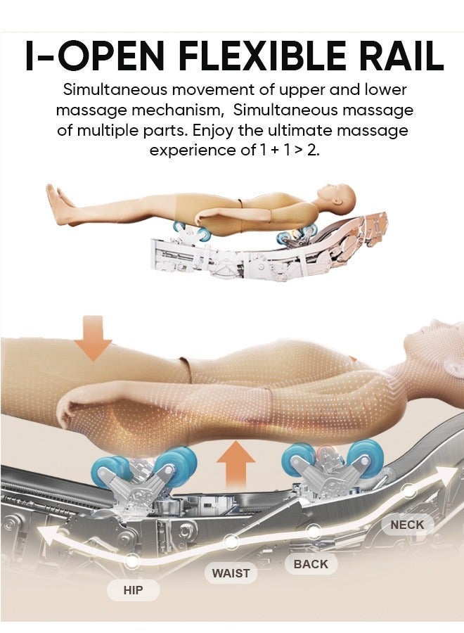JC Buckman GloryUs Premium Full Body Massage Chair – Luxury Electric Recliner, Zero Gravity Massage Chair, 3D Deep Tissue Shiatsu Massage, Heat Therapy, SL Track System, Smart Auto Programs, Home Wellness Relaxation Chair for Pain Relief & Stress Recovery - Image 5