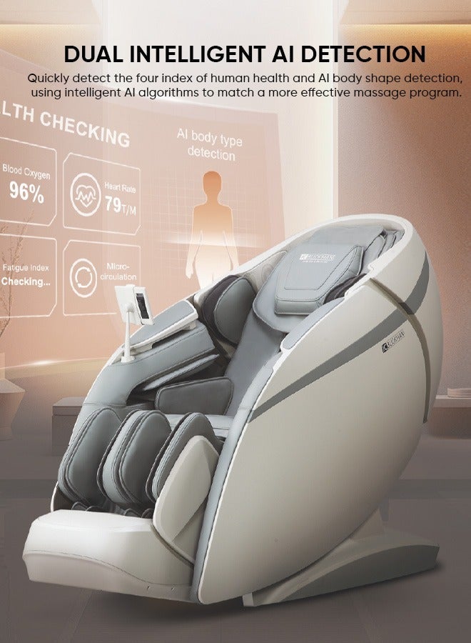 JC Buckman GloryUs Premium Full Body Massage Chair – Luxury Electric Recliner, Zero Gravity Massage Chair, 3D Deep Tissue Shiatsu Massage, Heat Therapy, SL Track System, Smart Auto Programs, Home Wellness Relaxation Chair for Pain Relief & Stress Recovery - Image 2