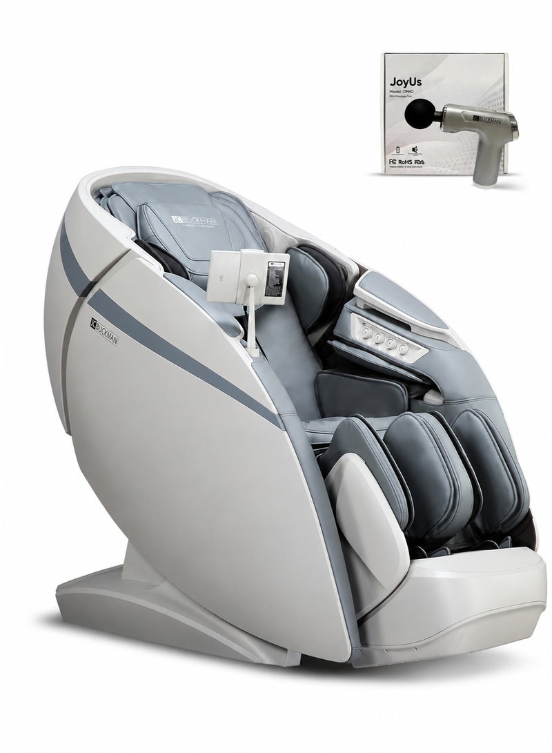 JC BUCKMAN GloryUs Premium Full Body Massage Chair with Massage Gun Included, 4D AI Body Scan, 20 Auto Programs, Dual-Mechanism Zero Gravity Recliner, Yoga Stretch & 2-Year Warranty - Image 1